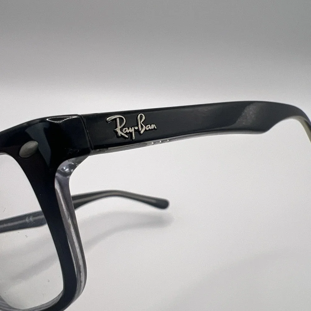 Ray Ban Kids RB1531 3529 48-16-130 Black Clear Flex Hinge Eyeglasses Frames Only